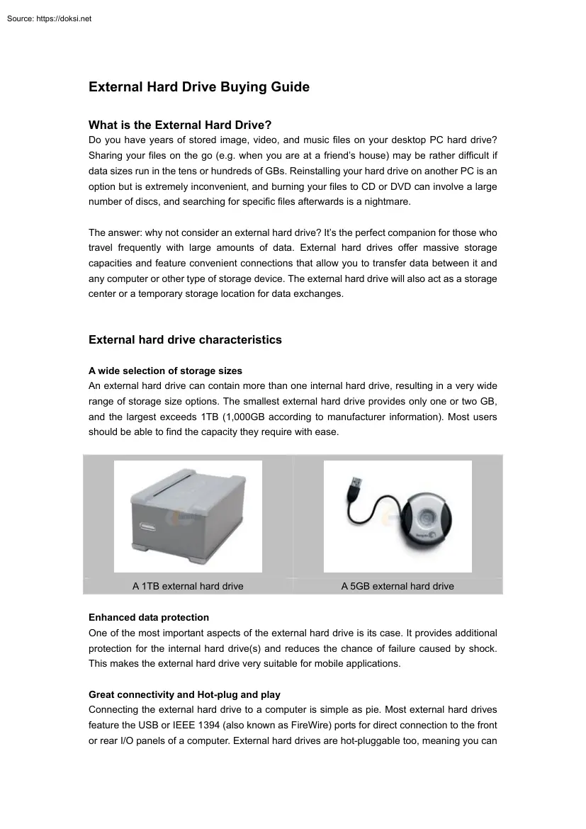 External Hard Drive Buying Guide