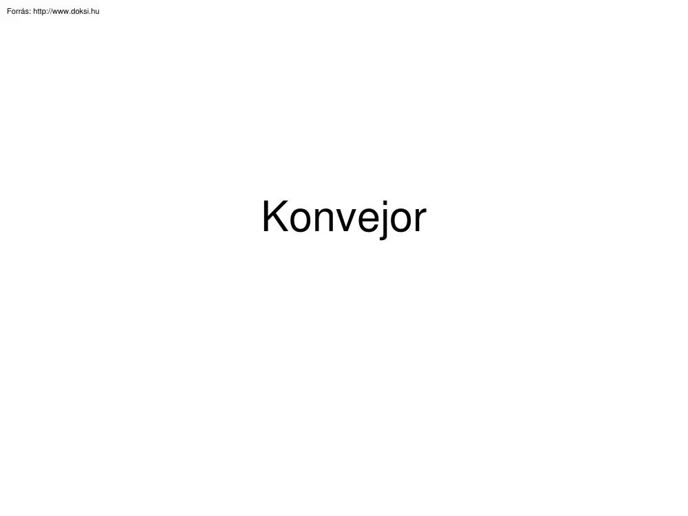 A konvejor