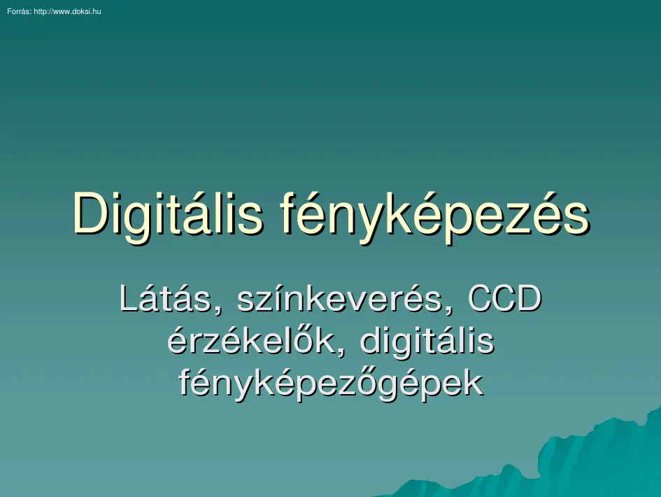 Digitális fényképezés
