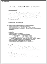 Pik Katalin - A szociális munka