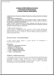 A Magyar Public Relations Szövetség Szakmafejlesztő Bizottságának I. számú útmutató állásfoglalása