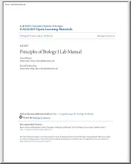 Burran-DesRochers - Principles of Biology I Lab Manual