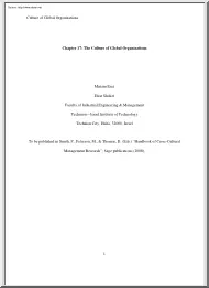 Erez-Shokef - The Culture of Global Organizations
