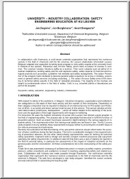 Degréve-Berghmans-Boogaerts - Safety Engineering Education At Ku Leuven