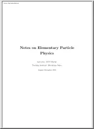 Notes on Elementary Particle Physics