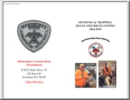 Hunting and Trapping Rules and Regulations 2016-2019