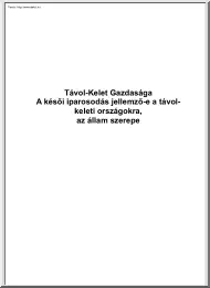 A Távol-Kelet gazdasága