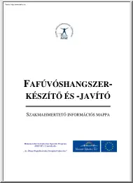 Fafúvoshangszer készítő és javító, szakmaismertető információs mappa