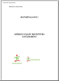 Székely-Palóc receptúra gyűjtemény
