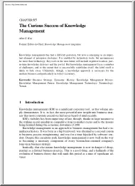 AIan S. Kay - The Curious Success of Knowledge Management
