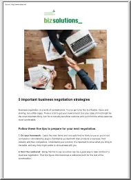 5 Important Business Negotiation Strategies