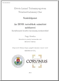 Nagy Orsolya - Az IBNR tartalékok