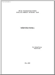 Dr. Orbán Ferenc - Mérnöki Fizika