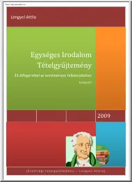 Lengyel Attila - Egységes irodalom
