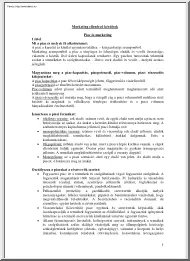 Marketing ellenőrző kérdések