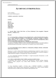 Orvosi antropológia