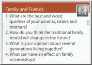 Family and Friend, szókártyák