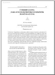 Domonkos Katalin - Cyberbullying
