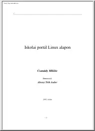 Csanády Miklós - Iskolai portál Linux alapon