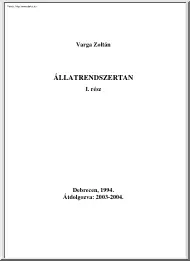 Varga Zoltán - Állatrendszertan