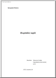 Vlácsovics András - Hospitálási