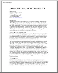 Becky Gibson - Javascript and Ajax accessibility