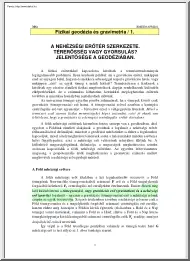 A nehézségi erőtér szerkezete