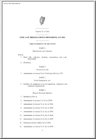 Civil Law, Miscellaneous Provisions Act 2011