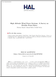 Ahmed-Hably-Bacha - High Altitude Wind Power Systems, A Survey on Flexible Power Kites