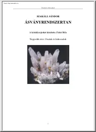 Szakáll Sándor - Ásványrendszertan