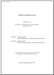 Dr. Katona Endre - Térinformatika előadásjegyzet