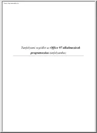Office 97 alkalmazások programozása