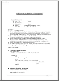 Bevezetés az információs technológiákba
