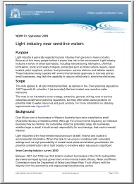 Light industry Near Sensitive Waters