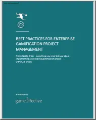 Best Practices for Enterprise Gamification Project Management