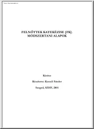 Keszeli Sándor - Felnőttek