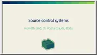 Horváth-Pozna - Source control systems, verziókezelés