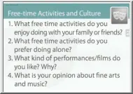 Free-time activities and culture