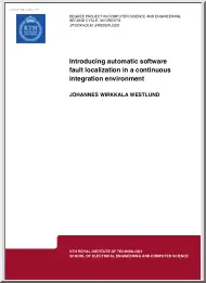 Johannes Wirkkala Westlund - Introducing automatic software fault localization in a continuous integration environment