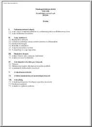 Munkapszichológia tételek, 2003