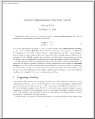 Chuong B. Do - Convex Optimization