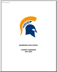 Bainbridge High School, Student Handbook