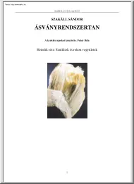 Szakáll Sándor - Ásványrendszertan