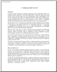 MS SQL 2000 tételek