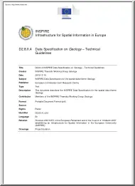 Infrastructure for Spatial Information in Europe, Data Specification on Geology
