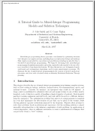 Smith-Taskin - A Tutorial Guide to Mixed-Integer Programming Models and Solution Techniques
