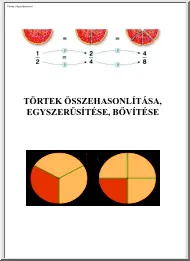 Törtek összehasonlítása, egyszerűsítése, bővítése