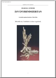 Szakáll Sándor - Ásványrendszertan