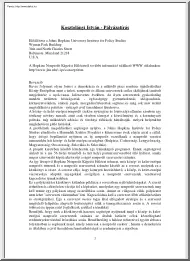 Kosztolányi István - Pályázatírás