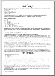 Verhás Péter - Perl könyv